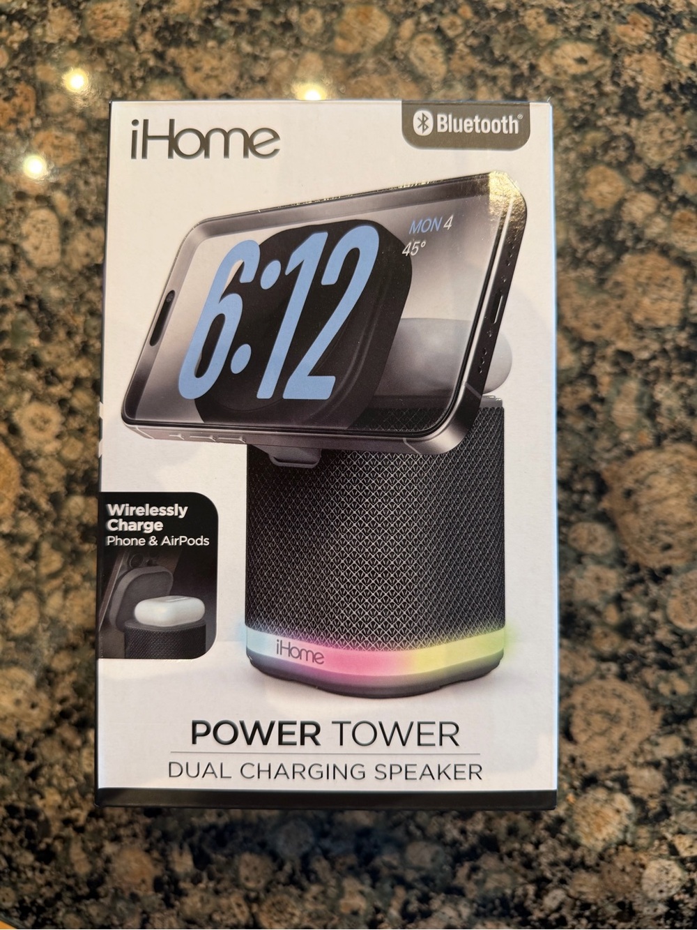 iHome Color-Changing Moodlight Speaker - Black with Multicolor LED
